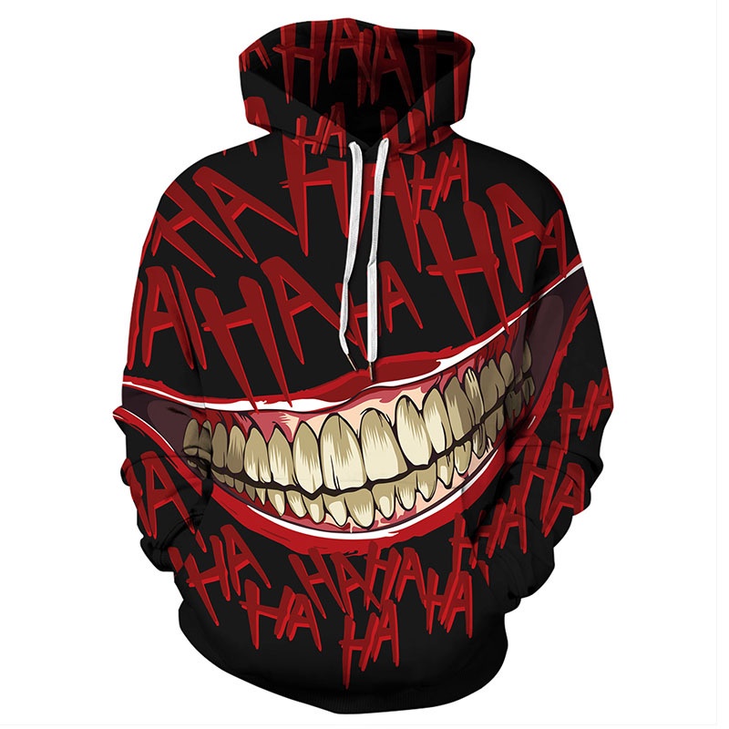 Áo Hoodie Tay Dài In Họa Tiết Halloween 3D Thời Trang Xuân Thu Mới Cho Nam