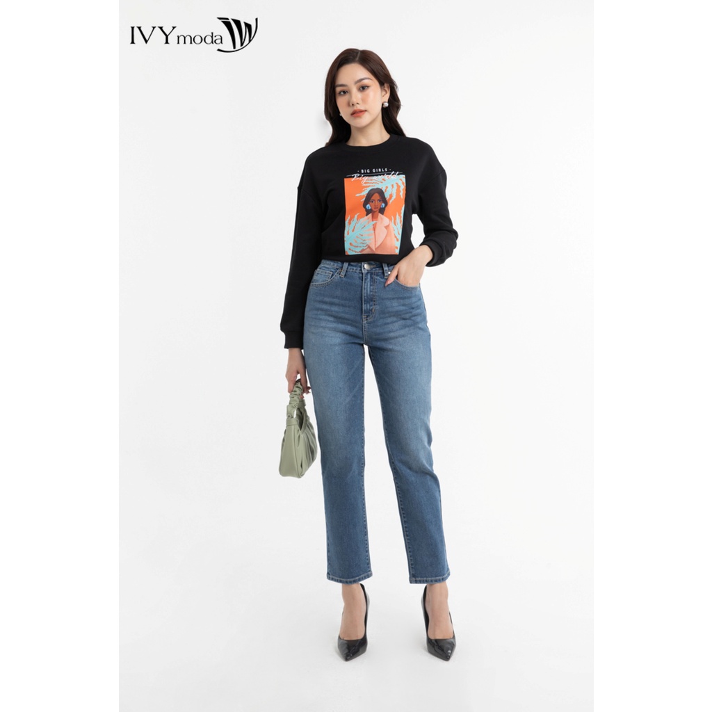 Quần jeans nữ slim fit IVY moda MS 25M7786
