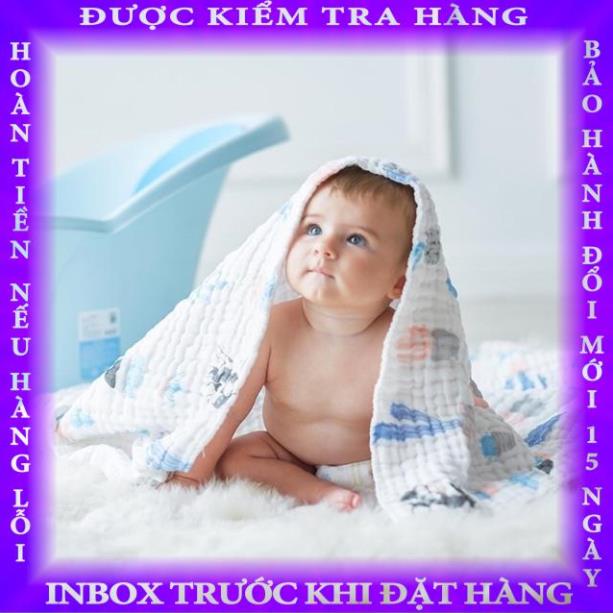Khăn tắm xô 6 lớp cho bé, khăn thấm hút cực tốt, kích thước lớn tranmay