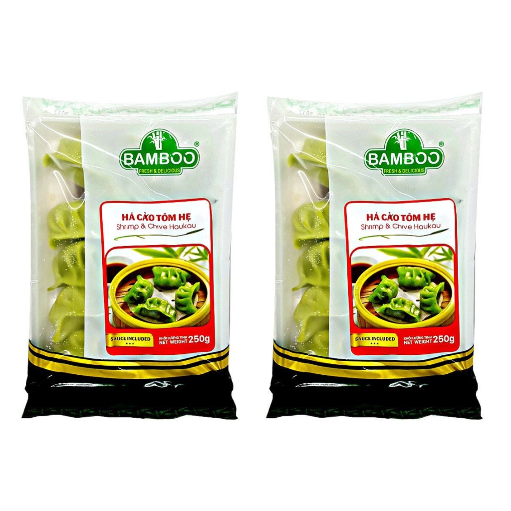 COMBO Há Cảo Tôm Hẹ Bamboo 250G Date Xa