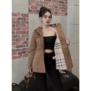 Áo phao Bbr dáng lỡ có mũ