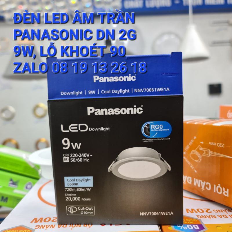 Đèn Led âm trần Panasonic 9W/D90 Downlight DN 2G, mã NNV70061, NNV70041, NNV70031