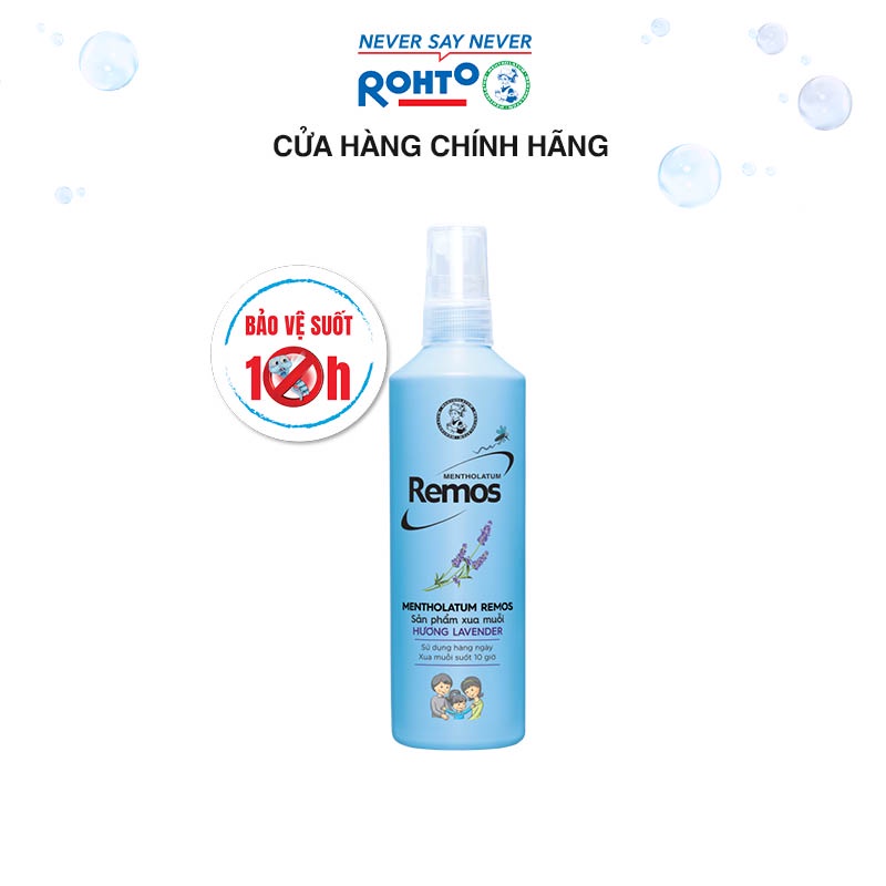 Dung dịch chống muỗi Rohto Metholatum Remos Hương Lavender 150ml