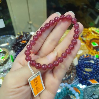 [VIP]Vòng tay đá dâu hồng đẹp