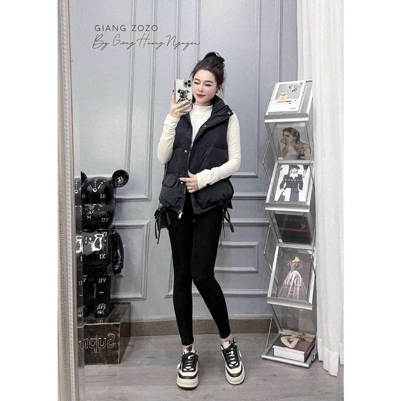 Bán sỉ áo phao ghile rút dây 3 màu hàng QC