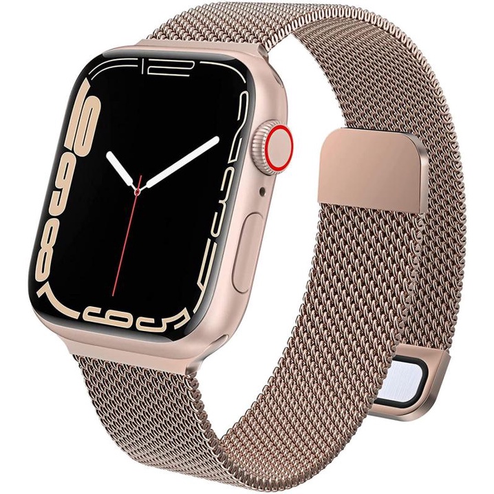 Dây Đeo Thay Thế Bằng Thép Không Gỉ Dạng Lưới Cho Đồng Hồ Thông Minh Apple Watch Ultra 49mm Series 8 7 41mm 45mm SE 6 5 4 3 2 1 44mm 42mm 40mm 38mm