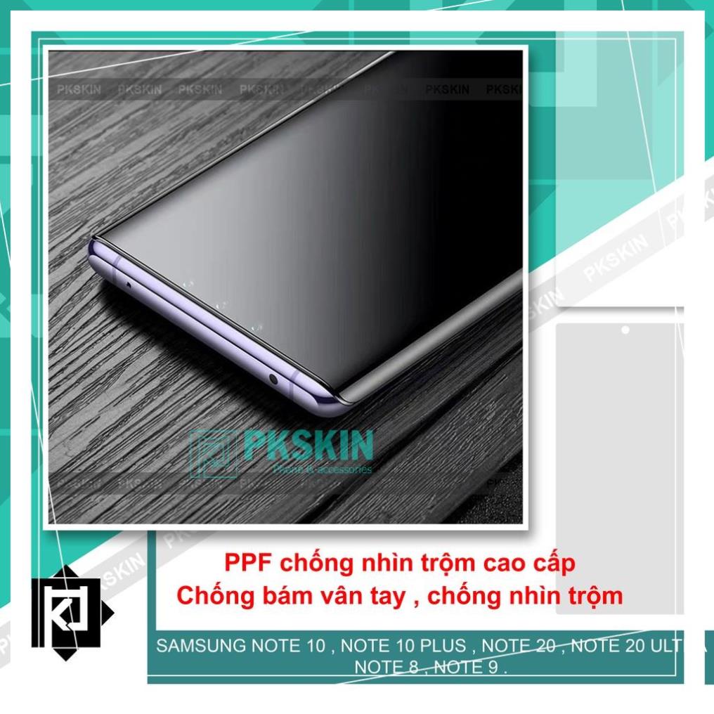 Miếng Dán chống nhìn trộm full màn Note 10/Note 10 plus /Note 20 /note 20 ultra /note 8 /note 9