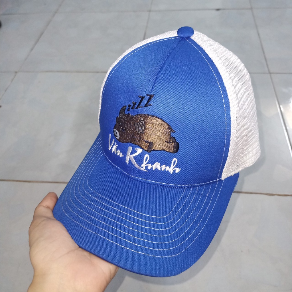 Nón Lưỡi Trai, Nón Kết Nam Nữ Phối Lưới Thêu Chữ Thêu Logo Theo Yêu Cầu