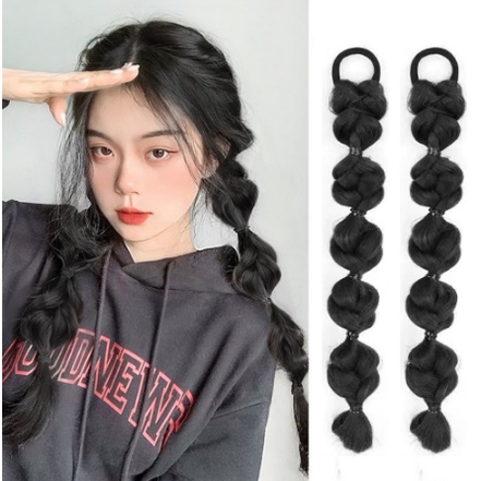 1 Pcs Bộ Tóc Giả Thắt Bím Đuôi Ngựa Dài Xinh Xắn Cho Nữ