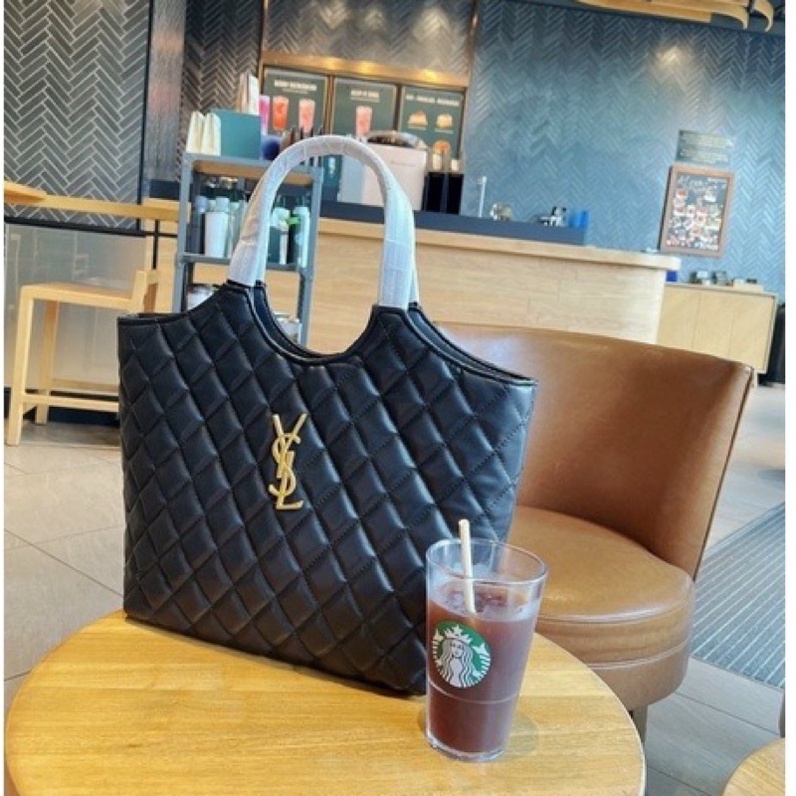 túi tote #y.s.l ô trám da mềm siêu hot size 35cm