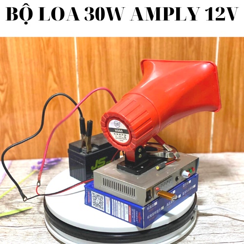 Loa bẫy chim 30w, loa bán hàng rong kết hợp amply 711 chạy 12v