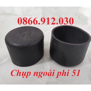 5 chiếc phi 51 bao ngoài chân ống phi tròn, chụp chống xước, chụp bao ngoài chân bàn ghế
