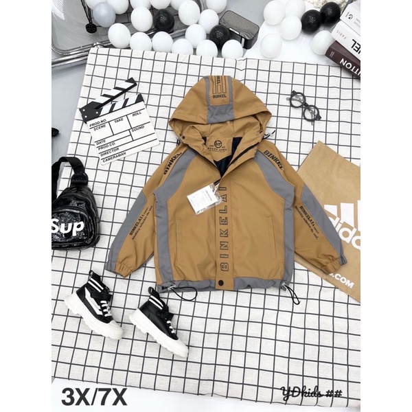 Áo khoác gió trẻ em , áo khoác gió thể thao chất liệu gió tráng xi size đại siêu đẹp cho bé trai 20-32kg