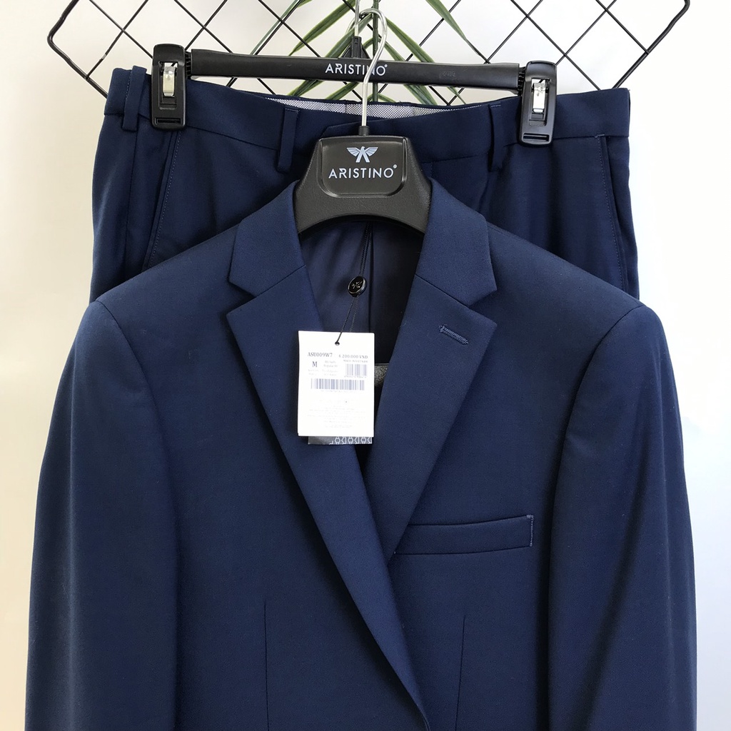 Bộ VEST nam Aristino tag 4200K lịch lãm from rộng ASU009W7