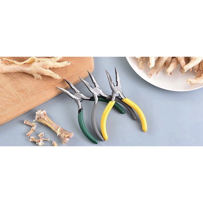 Combo kìm rút xương chân gà,vịt + dao rạch