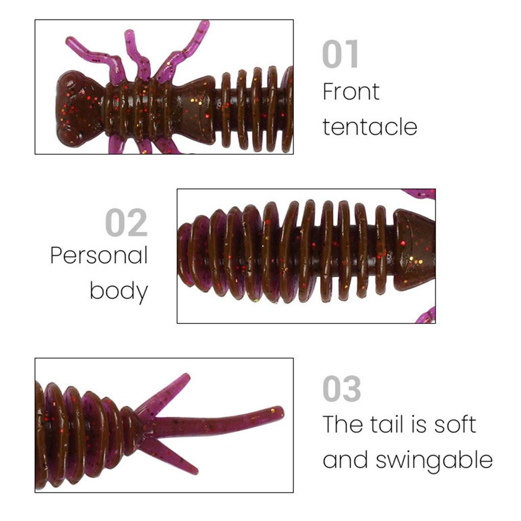 Set 10 Mồi Câu Cá Mềm 55MM Có Thể Tái Sử Dụng