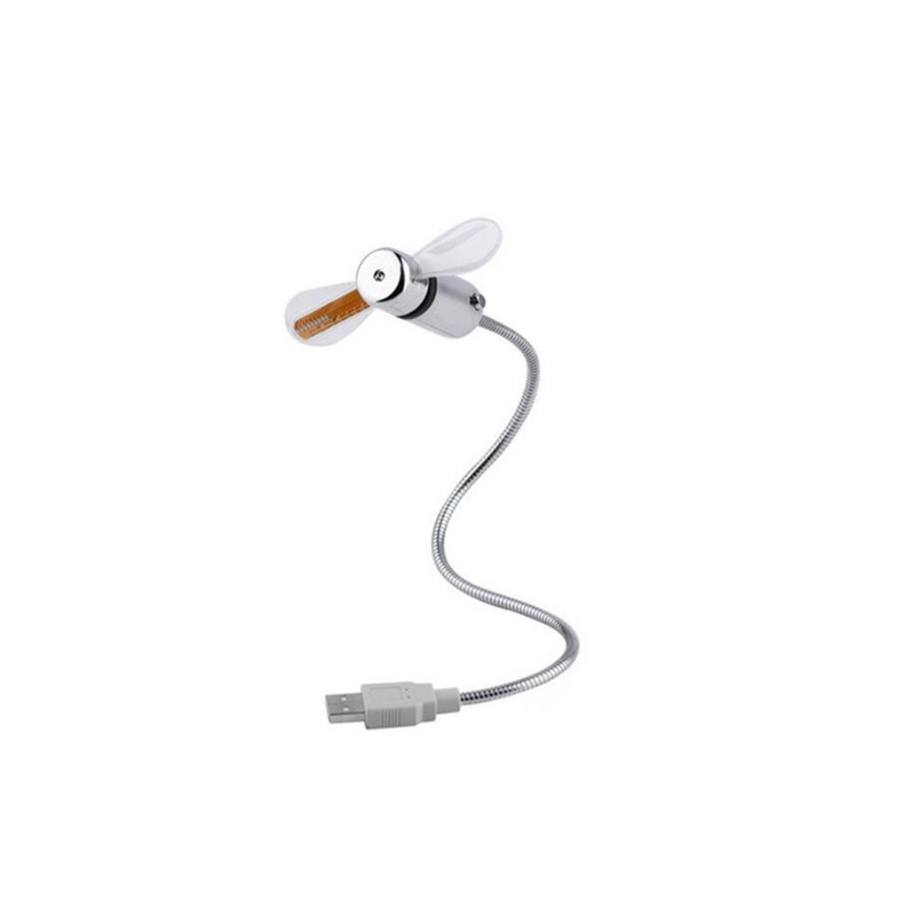 Quạt USB Linh Hoạt Có Đèn LED Hiển Thị Thời Gian Làm Mát Cho PC Notebook