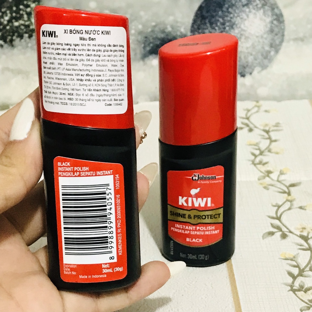 Xi Bóng Nước Kiwi Màu Đen - Nâu 30ml -> 75ml