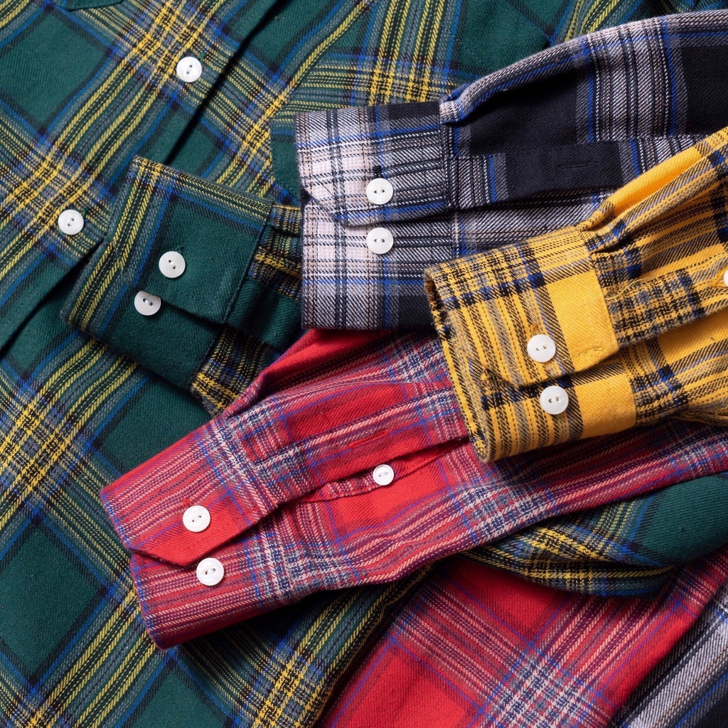 Áo Sơ Mi HB Tay Dài Caro Rách Gấu - Katus Store 00515