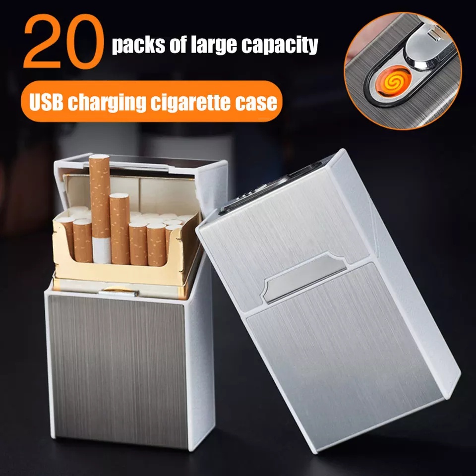 Hộp đựng thuốc lá chống nước 20 điếu kết hợp đồ mồi thuốc tiện lợi