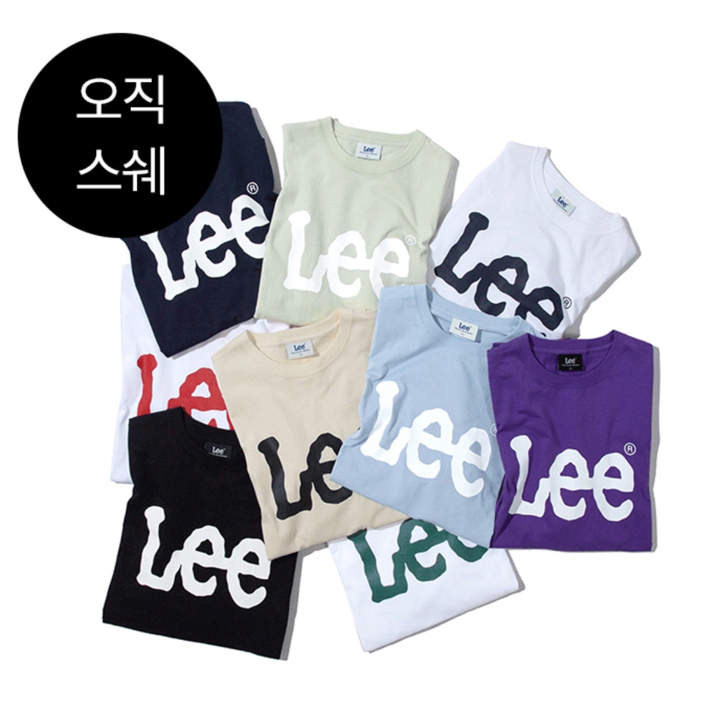 Áo thun chính hãng LEE tay ngắn unisex nam nữ đơn giản order từ Hàn