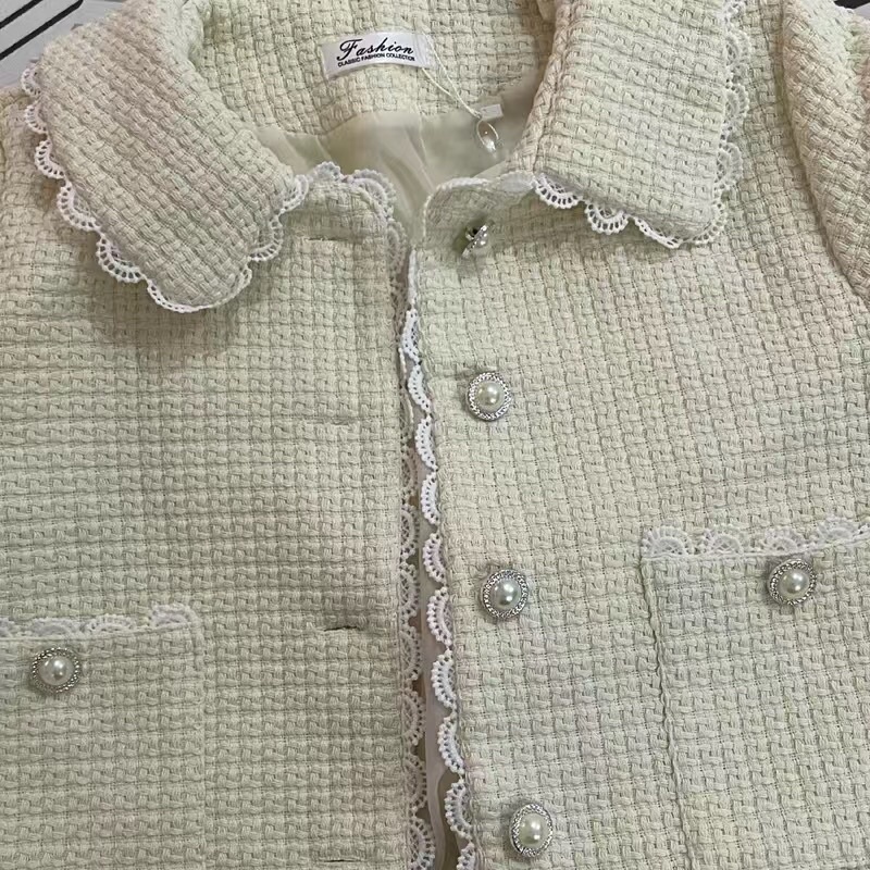 Áo Khoác Nữ Vải Tweed Thu Đông Phong Cách Tiểu Thư - A057