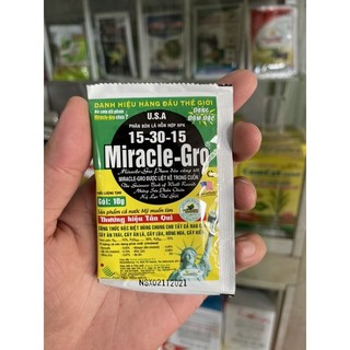 Na - phân bón lá miracle-gro 15-30-15 giúp cây xanh tốt, kích ra hoa gói 10g