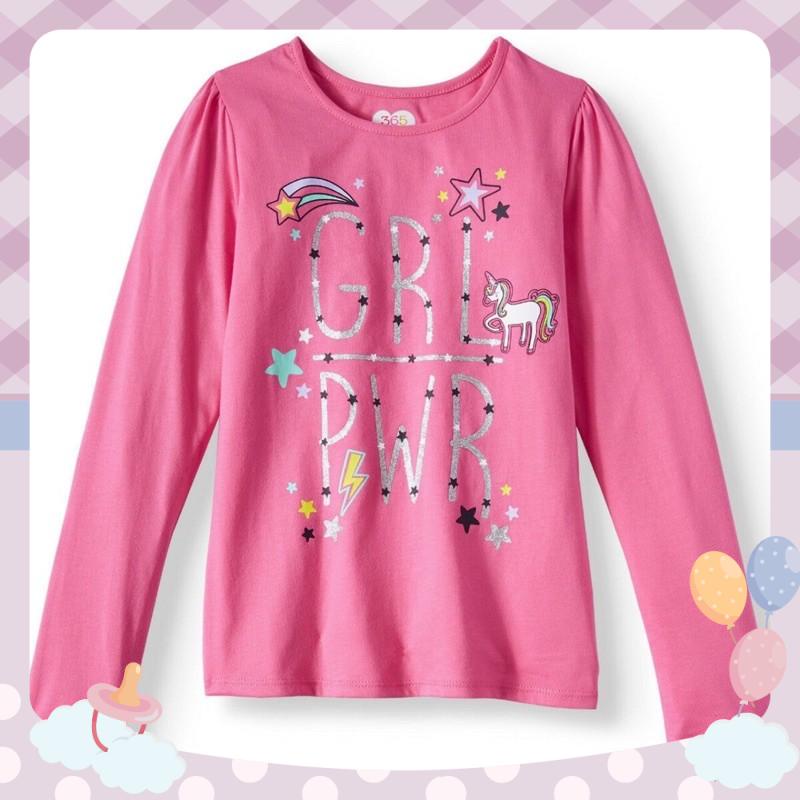 Áo thun dài tay bé gái 365 Kid size  VNXK.