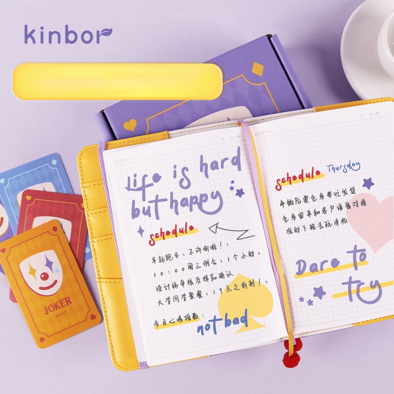 Kinbor a6 kawaii Sổ Tay Ghi Kế Hoạch Dễ Thương Sáng Tạo