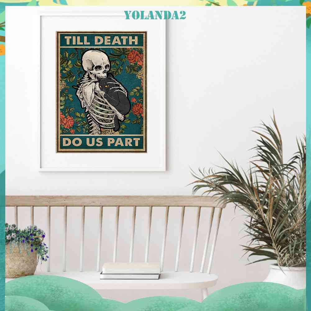 Tranh Thêu Chữ Thập Thủ Công Hình Mèo Đầu Lâu 11CT