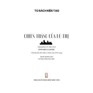 Sách - Chiến Thắng Của Đô Thị - Edward Glaeser