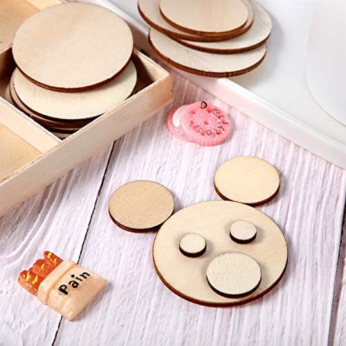 Set 100 Miếng Gỗ Tròn Bằng Gỗ Plywood Dày 3mm Size 1,2,3,4,5,6,7,8,9,10cm
