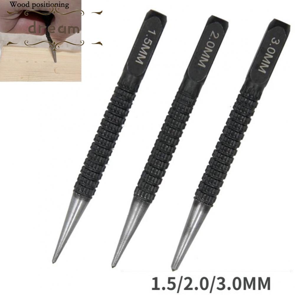 【DREAMLIFE】Center Punch 1.5/2/3mm Adjustable Alloy Steel Hand Tools Hole Non-Slip