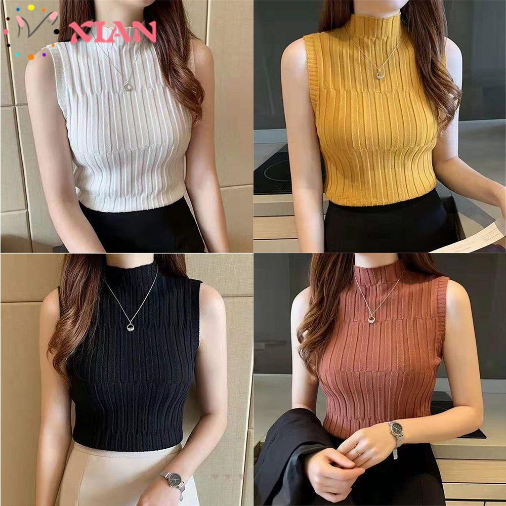 Áo Croptop Sát Nách Màu Sắc Đơn Giản Thời Trang Mùa Hè Cho Nữ