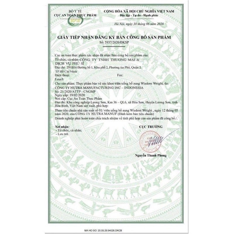 Viên uống Vitamin hỗ trợ tăng cân WISDOM WEIGHT