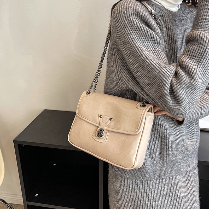 Túi Đeo Vai Dáng Vuông Nhỏ Màu Sắc Trơn Thời Trang Cao Cấp Cho Nữ