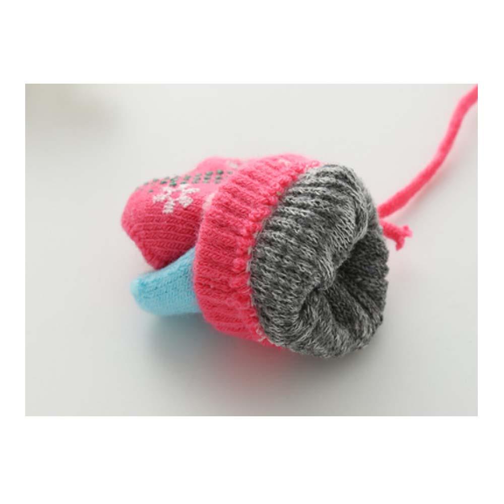 Găng Tay Giữ Ấm Mùa Đông Họa Tiết Bông Tuyết Xinh Xắn Dành Cho Trẻ Mihan