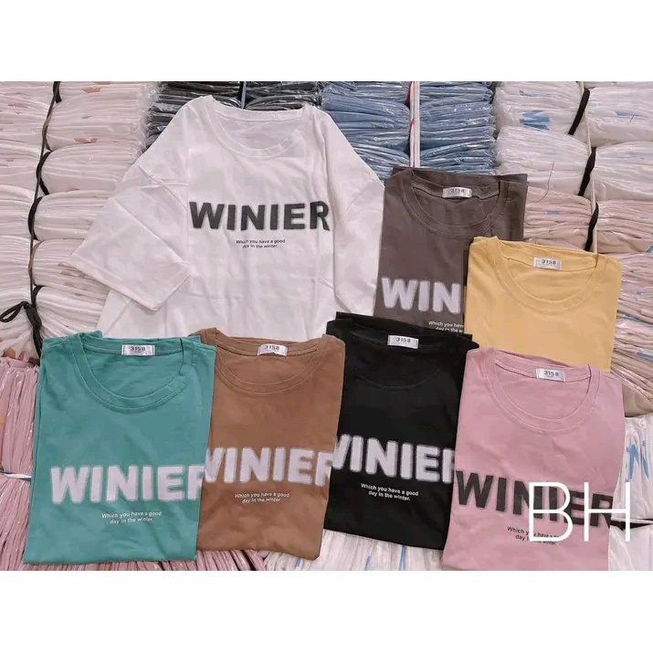 [3158] Áo Thun 3158 in chữ WINIER - Áo Thun Form Rộng Unisex Nam Nữ
