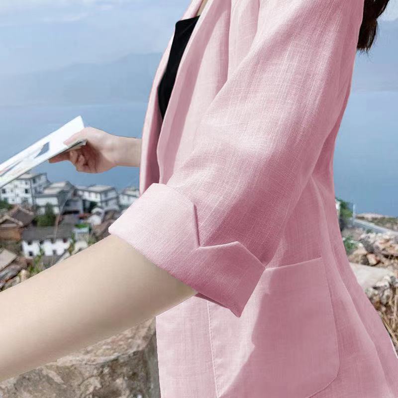 Áo Khoác Blazer Nữ Tay Lửng Thời Trang Mới