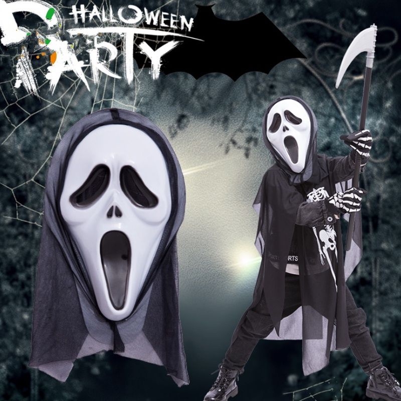 Set đồ hoá trang Halloween. áo + gậy cầm tay + bao tay+ mặt nạ ma quái