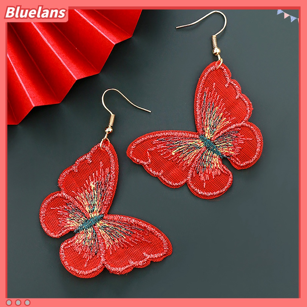 Bông Tai Dáng Dài Tua Rua Màu Đỏ Thời Trang 48h Dành Cho Bạn Gái