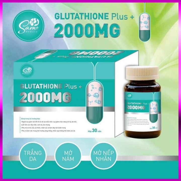 Viên uống trắng da glutathione collagen 1000mg 2000mg (ngừa nám giảm thâm dch triple white glutathion 1000 2000 mg)