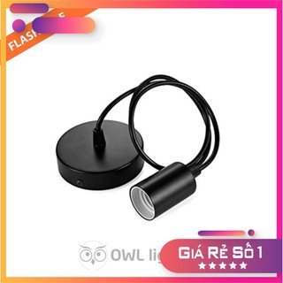 Bộ đế ốp đèn thả đui nhựa dây dài 1 mét - OWL Lighting