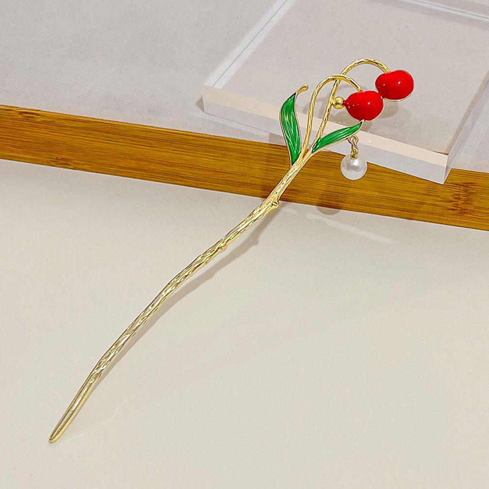 Trâm Cài Tóc VANES1 Họa Tiết Hoa Phối Tua Rua Phong Cách Trung Hoa Cổ Điển