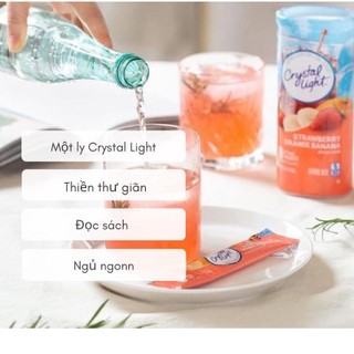 Bột Trái Cây CRYSTAL LIGHT Không Đường ( eat clean, low carb, keto, tiểu đường)