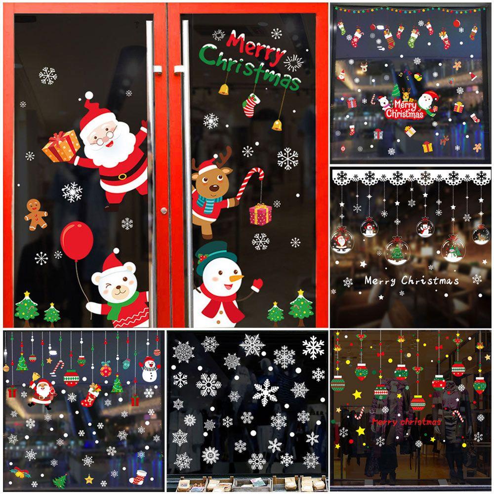 Sticker Dán Tường Trang Trí Chủ Đề Giáng Sinh Năm Mới