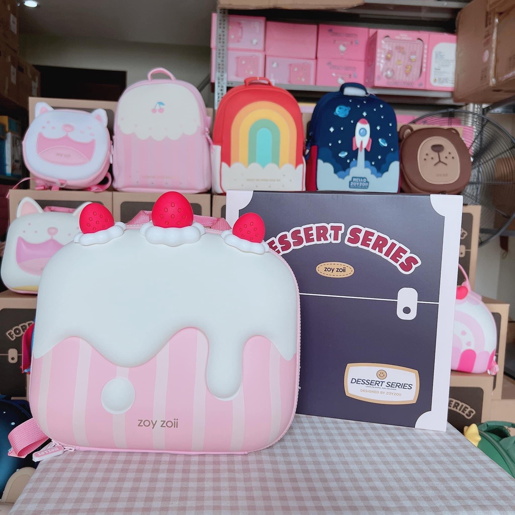 Balo Zoyzoii chính hãng cho bé mầm non hình thú mẫu mới 2022 chồng gù đi học đi chơi du lịch 1-6 tuổi cao cấp