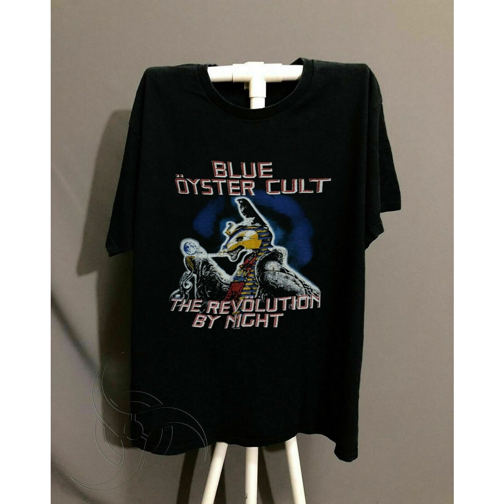 Áo Thun In Chữ VTG Blue Oyster Cult The Revolution By Night Tour REPRINT!!