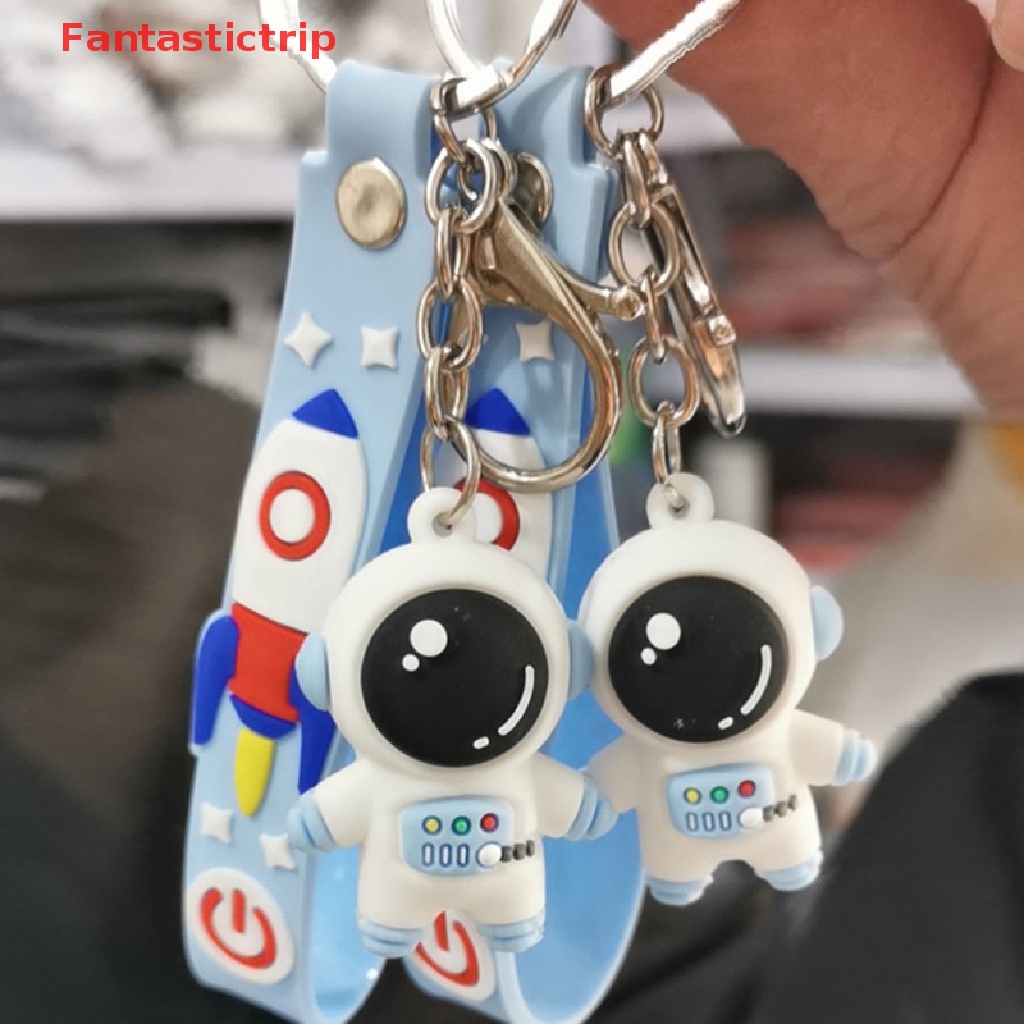 [Fantastictrip] Móc Khóa Kim Loại Hình Phi Hành Gia Hành Tinh Vũ Trụ Tên Lửa Phụ Kiện Ô Tô Mới
