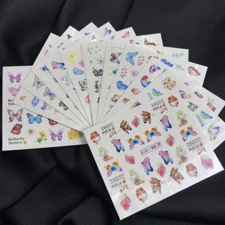 Sticker nước dán móng hoa bươm